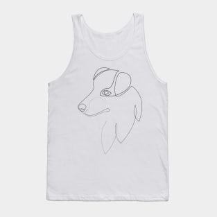 Australian Shepherd - one line drawing Tank Top